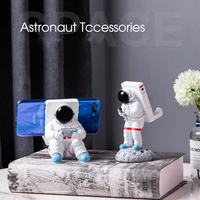stylish simplicity creative astronaut mobile phones holder office household supply astronaut mobile phone holder resin ornaments