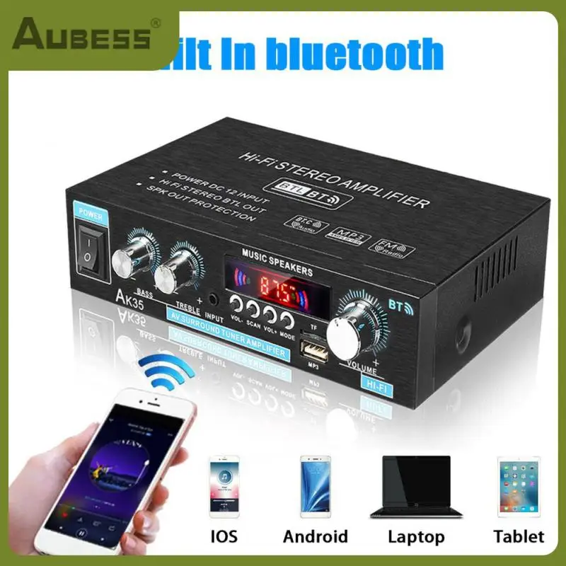 

110v-220v Audio Home Theater Amplifier Fm Stereo Radio Eu Plug/us Plug Digital Audio Power Amplifier Low Distortion