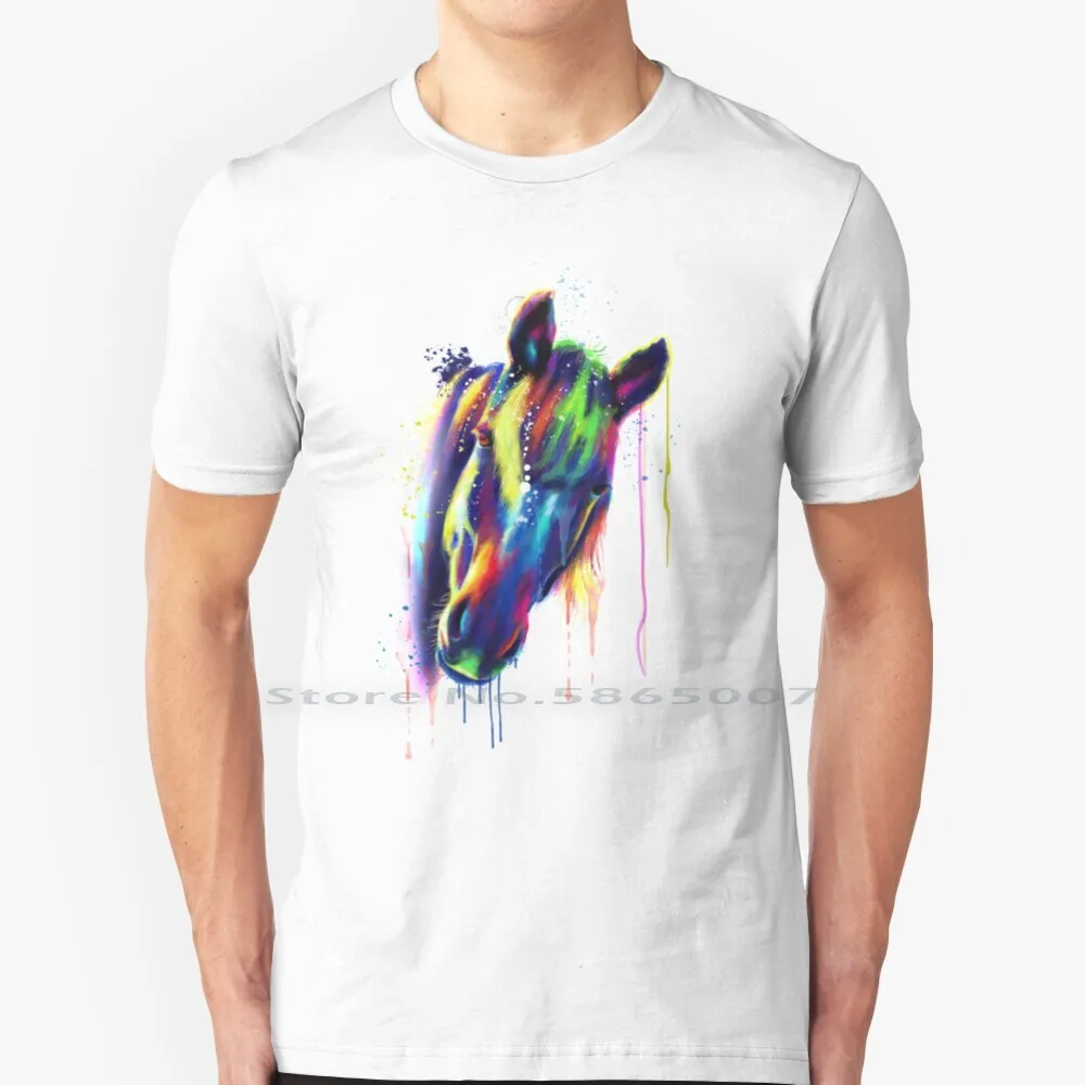Футболка с рисунком лошади 100% хлопок |