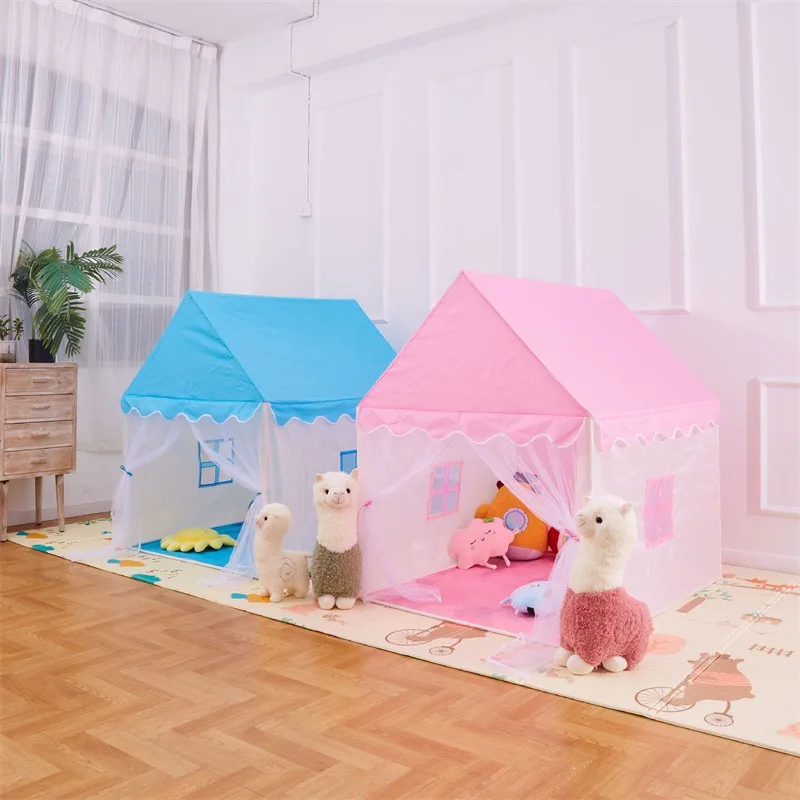 

Children Play Tent Princess Castle House Game Room Cartoon Easy Assemble Playhouse Tent Children Toys New Year's Gift