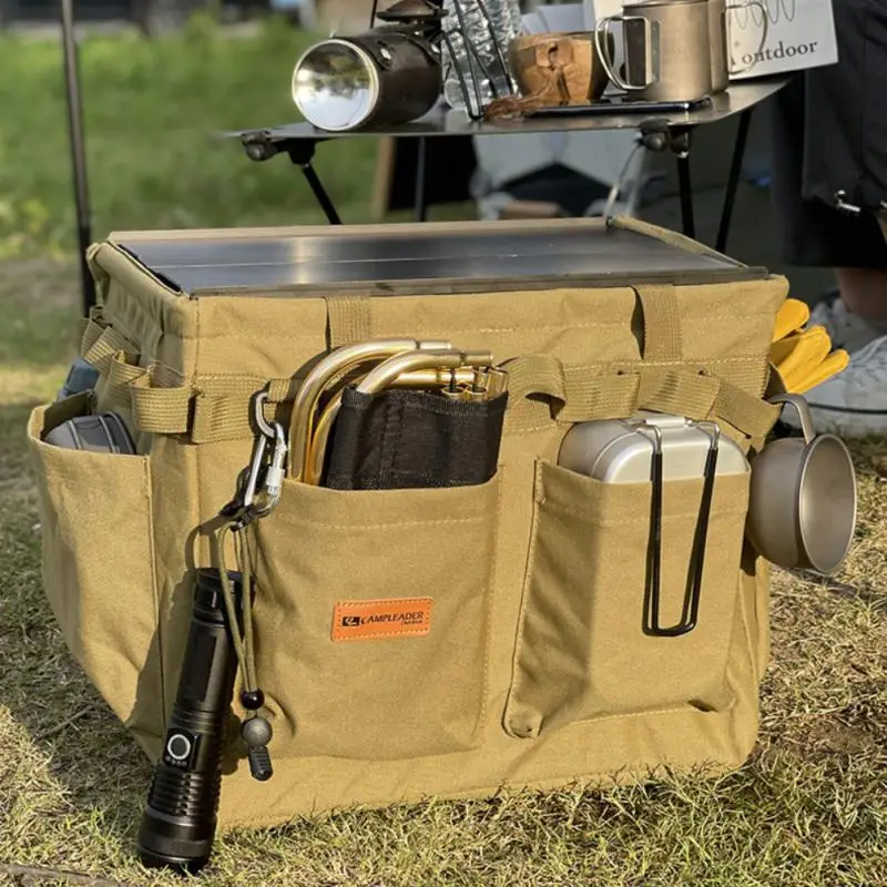 

Oxford Cloth Storage Bag Foldable Outdoor Kit Large Capacity Portable Storage Box Tactical Storage Bag Camping Storage Handbag