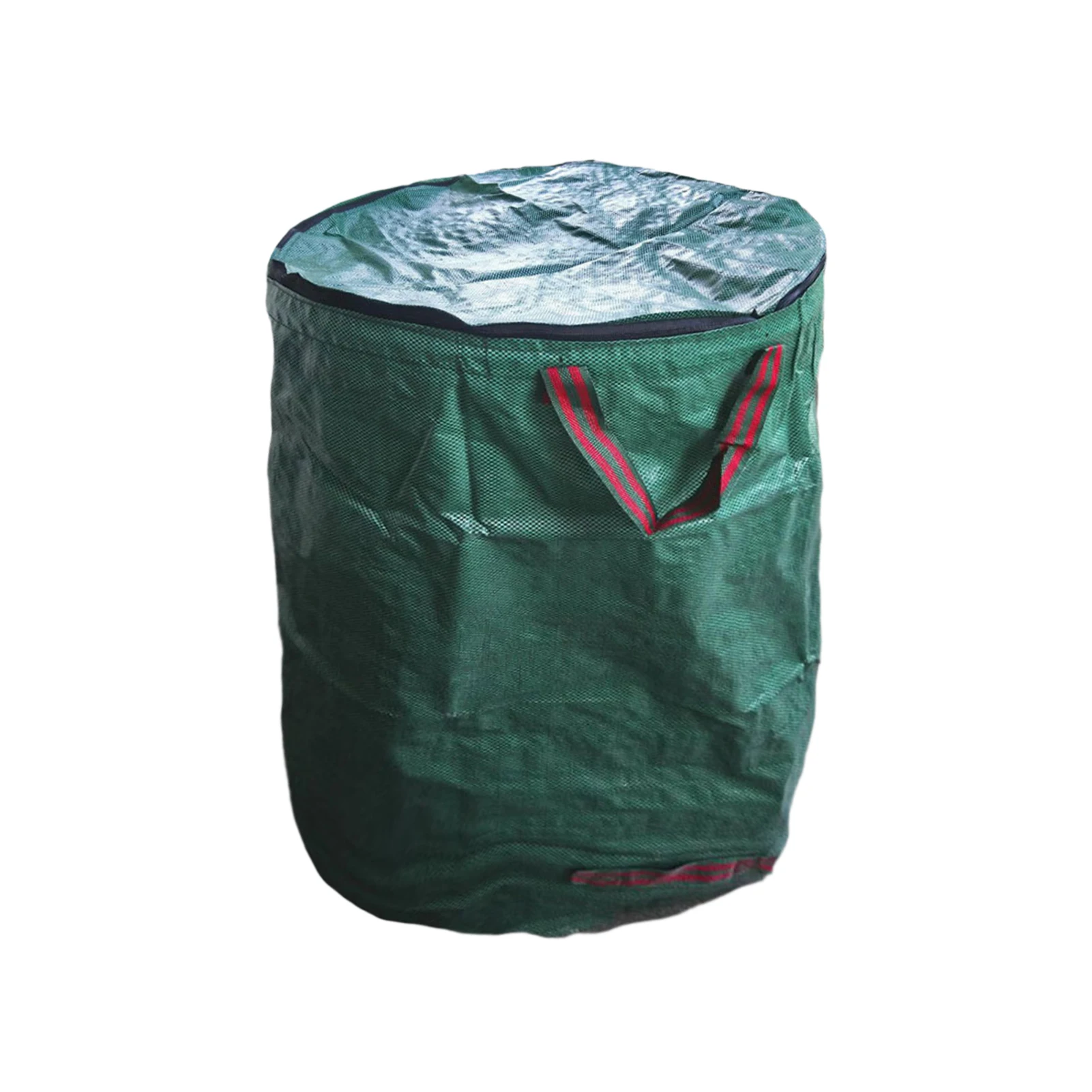 

Garden Waste Bag Container Grass With Lid Reusable Foldable Portable Yard Leaf Storage Collecting Waterproof Lawn Large Capacity
