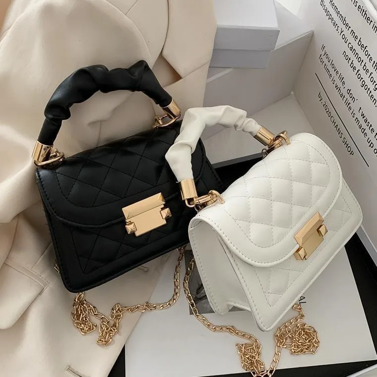 

B155 Solid Color Leather Mini Crossbody Bags For Women 2022 Summer Simple Shoulder Bag Female Travel Phone Purses And Handbags