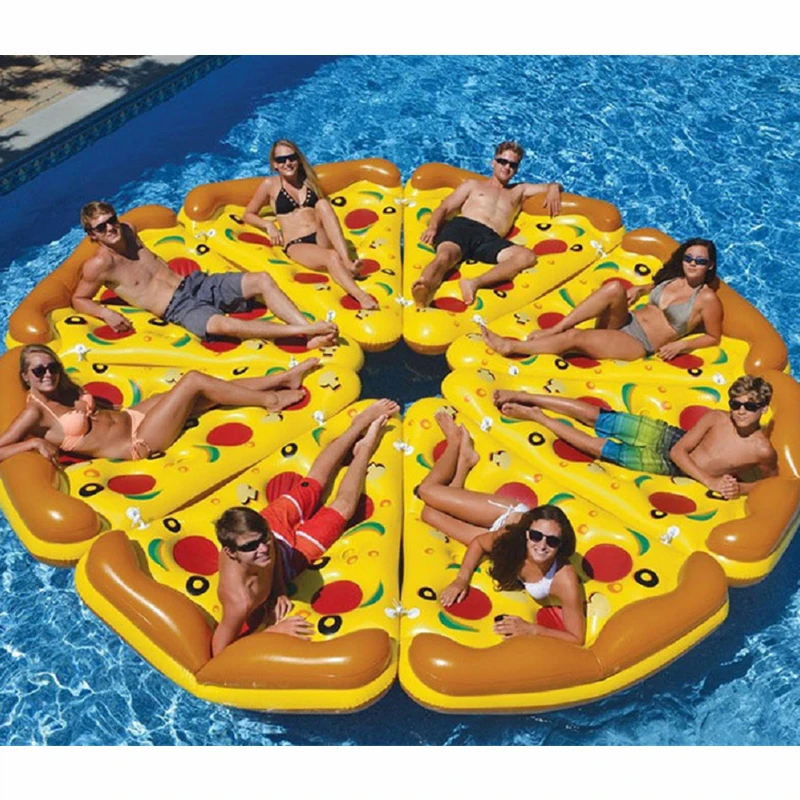 

Pizza Inflatable Swimming Circle Pool Party Swimming Ring Air Mattress Float Bed Surfboard Water Sports Board Outdoor Bag Sofa