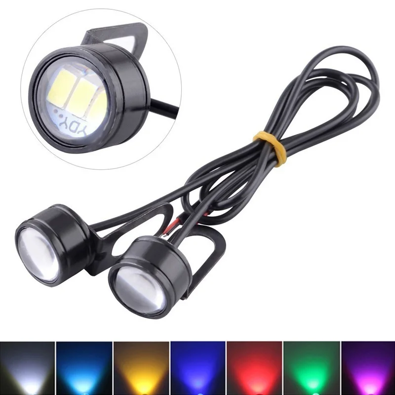 

1Pair Motorcycle Eagle Eye Light Night Safety Warning Lamp Led Motorbike Signal Lamp 7Colors Car Turn Signal Lamp