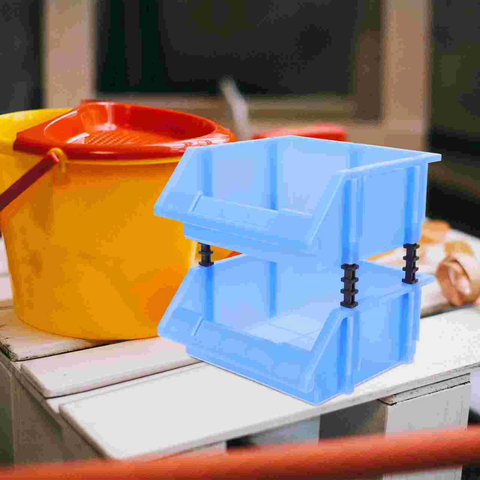 

Storage Bins Box Baskets Stackable Shelves Organizer Basket Bin Nesting Boxes Shelf Stacking Garage Parts Containers Nuts Trays