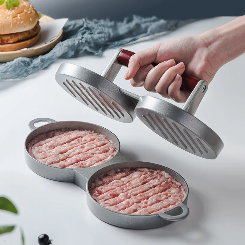 

Rice ball hamburger Patty mold DIY merchant with kitchen INS super fire double hole tool manual pressure type pancake mold