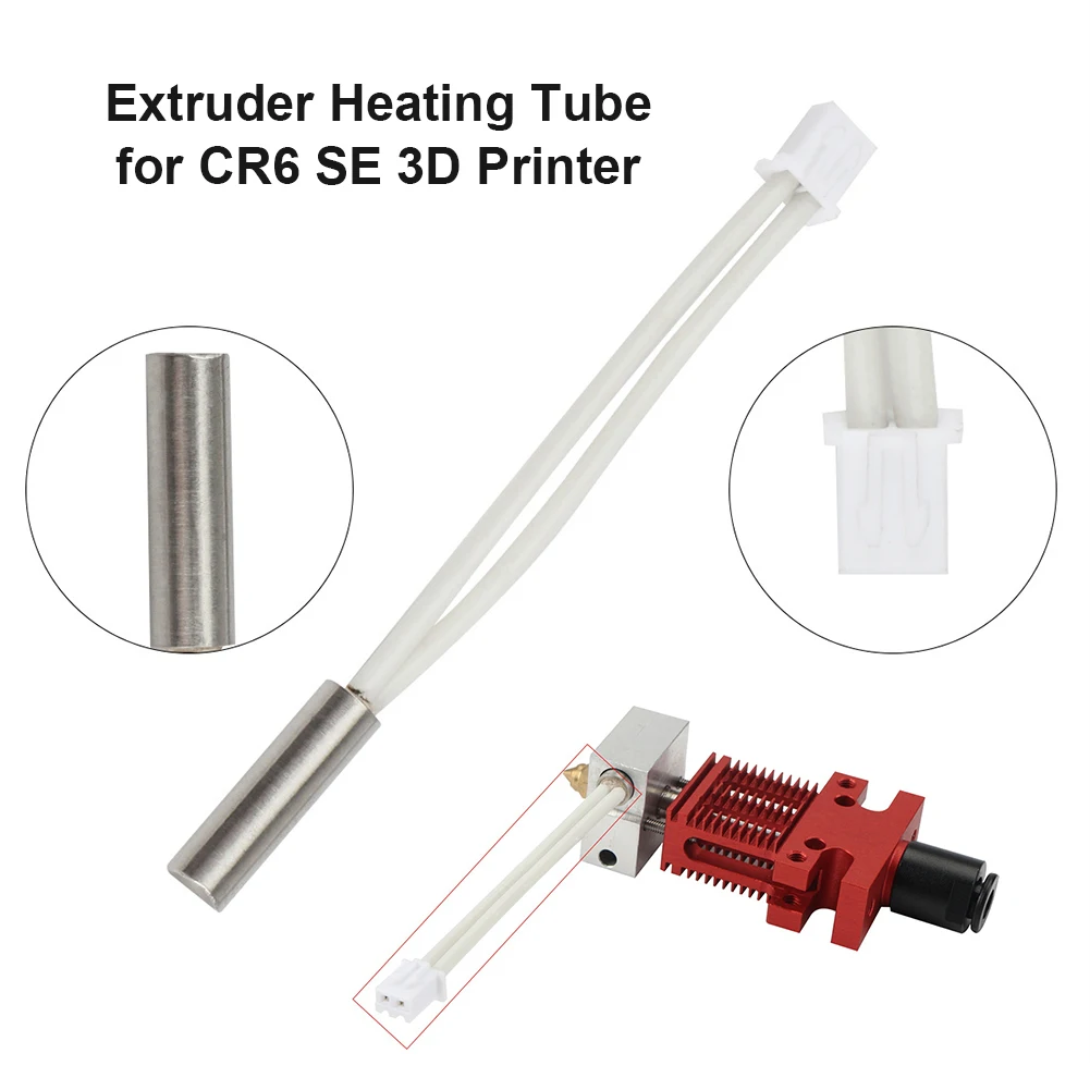 

Pro 3D Printer Heater Pipe Parts 24V 40W Hotend Extruder Heating Rod for CR-6 SE 3D Printer Accessories