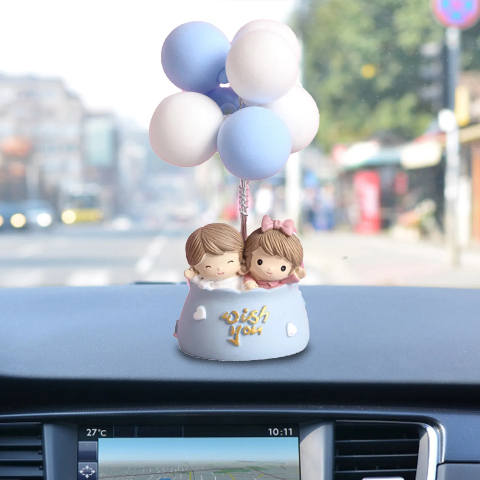 

Cute Couple Car Decorations Interior Lovely Couple Resin Car Ornament Boy And Girl Cartoon Car Decor For Car Dashboard Desktop