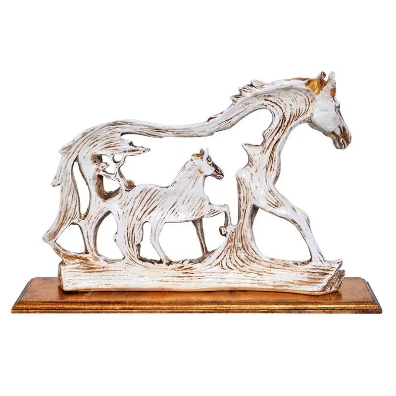 

Indian Resin Horse Statue Resin Horse Handicraft Ornaments Decorative Horse Sculpture Suitable For Bookshelf Desk Showcase Or