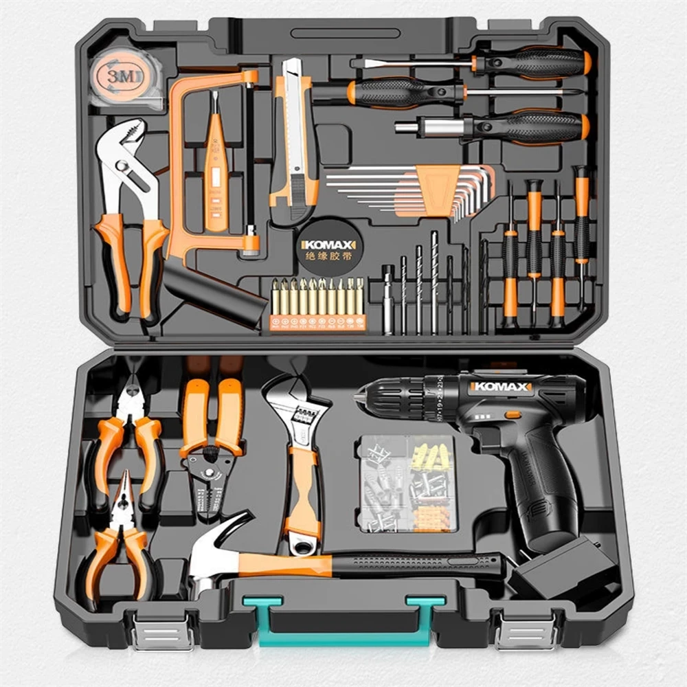 

2022 New Electric drill tool kit, electrician maintenance, electric drill, electric screwdriver