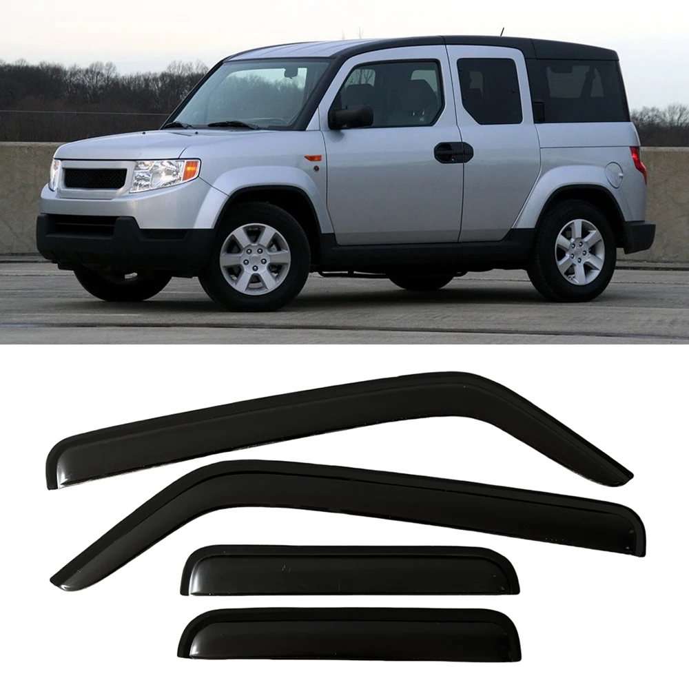 

Оконный козырек для Honda Element 2003, 2004, 2005, 2006, 2007, 2008, 2009, 2010, 2011, ветрозащитные дефлекторы, защита от дождя, дверной козырек, вентиляционные шторы