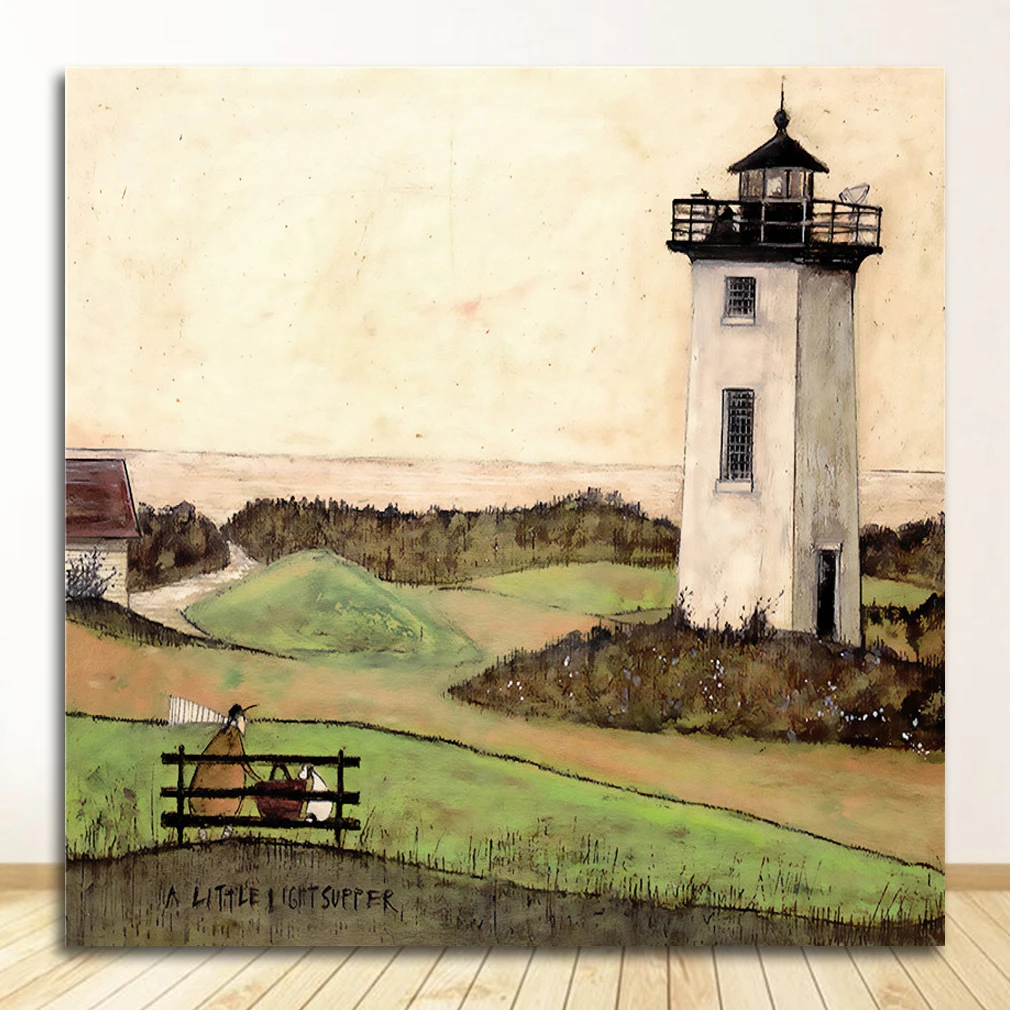 Настенная картина DHRM Современный воздушный шар собака