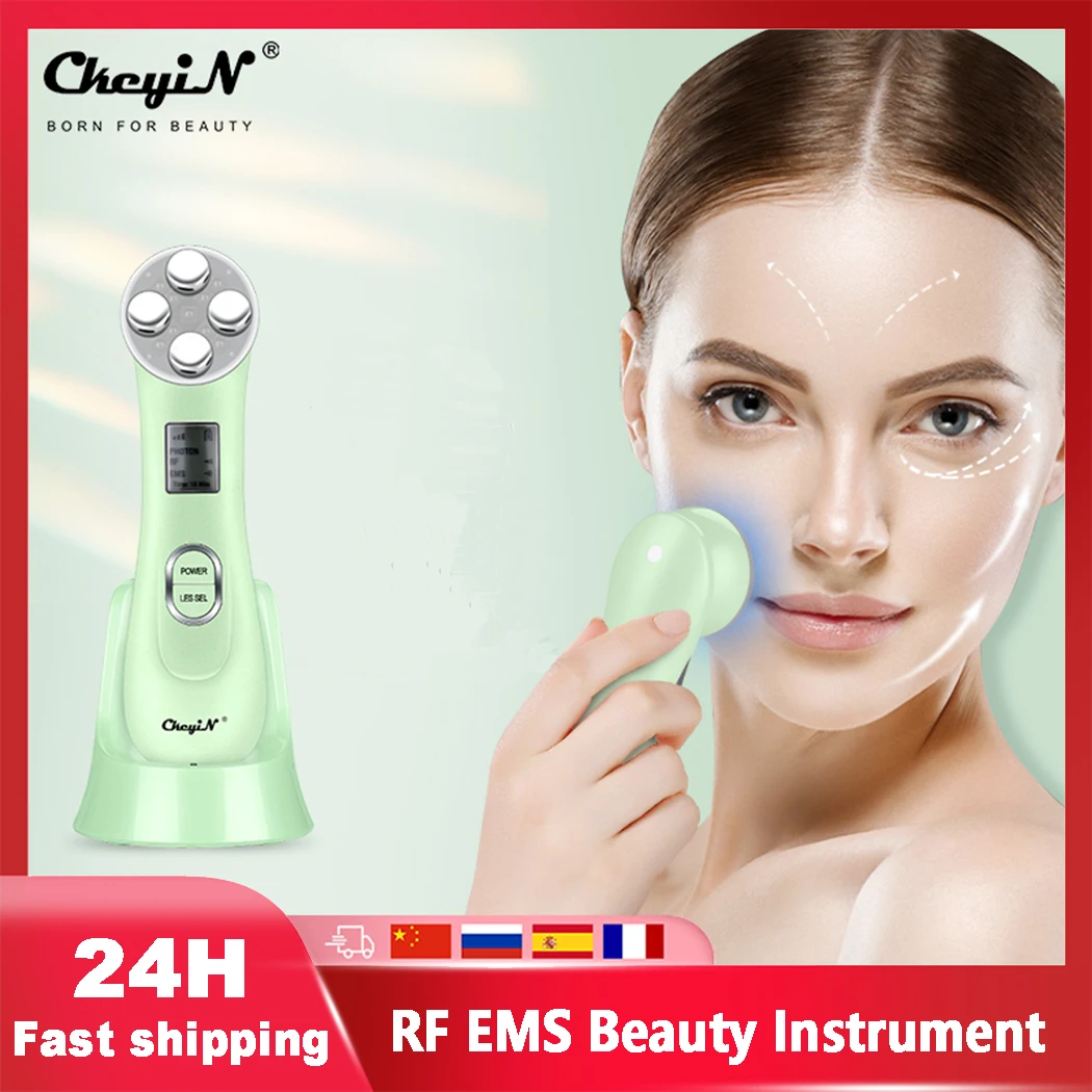 

RF EMS Electroporation LED Photon Light Therapy Beauty Device Anti Aging Face Lifting Tightening Eye Facial Skin Care Tools 38