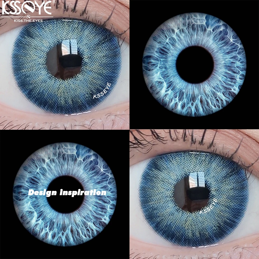 

KSSEYE 1 Pair Blue Color Contact Lenses Color Lens For Eye Beauty Contact Lenses Color Lens