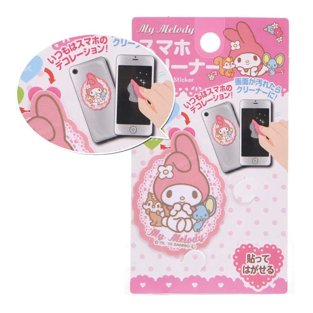 

Sanrioed Hello Kitty мультяшное оформление наклейка для очистки экрана объектива салфетка для очистки многократного использования