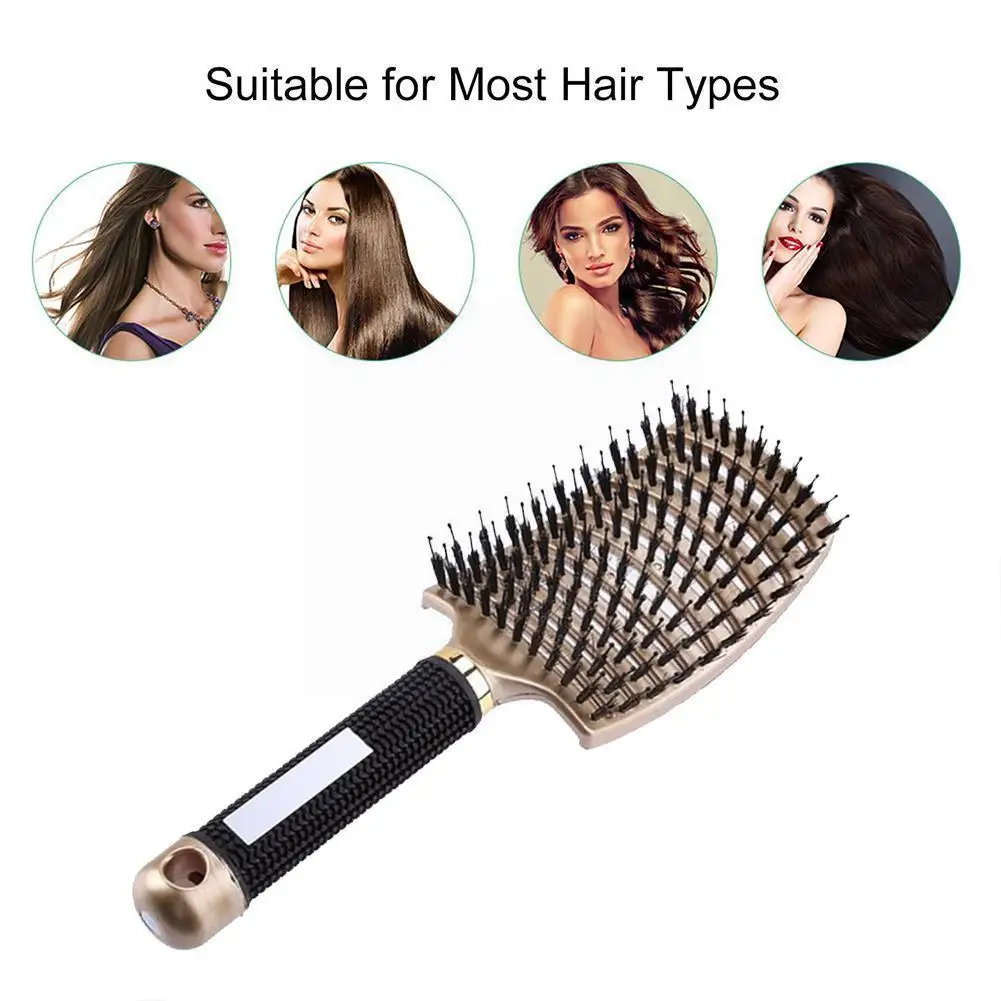 

6 Colors Brush Women Female Hair Scalp Massage Comb Popbrush Bristle&nylon Brush Hairbrush Nylon Detangling N3n6