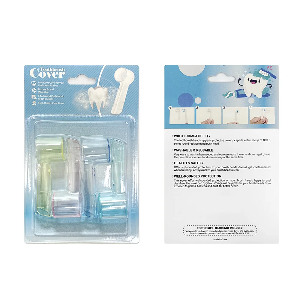 

Защитные колпачки для головки зубной щетки Oral B (4 шт.)