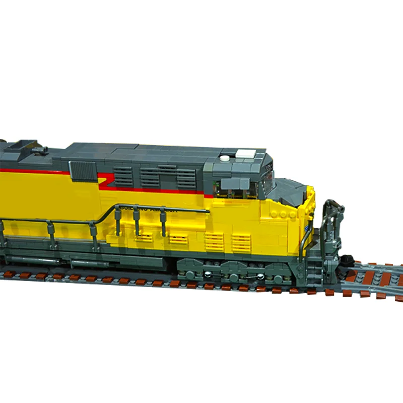 

MOC Motor Union Pacific ES44AC Train Building Blocks Assemble Locomotive High-Tech Railway Car Bricks Toys For Children Kid Gift