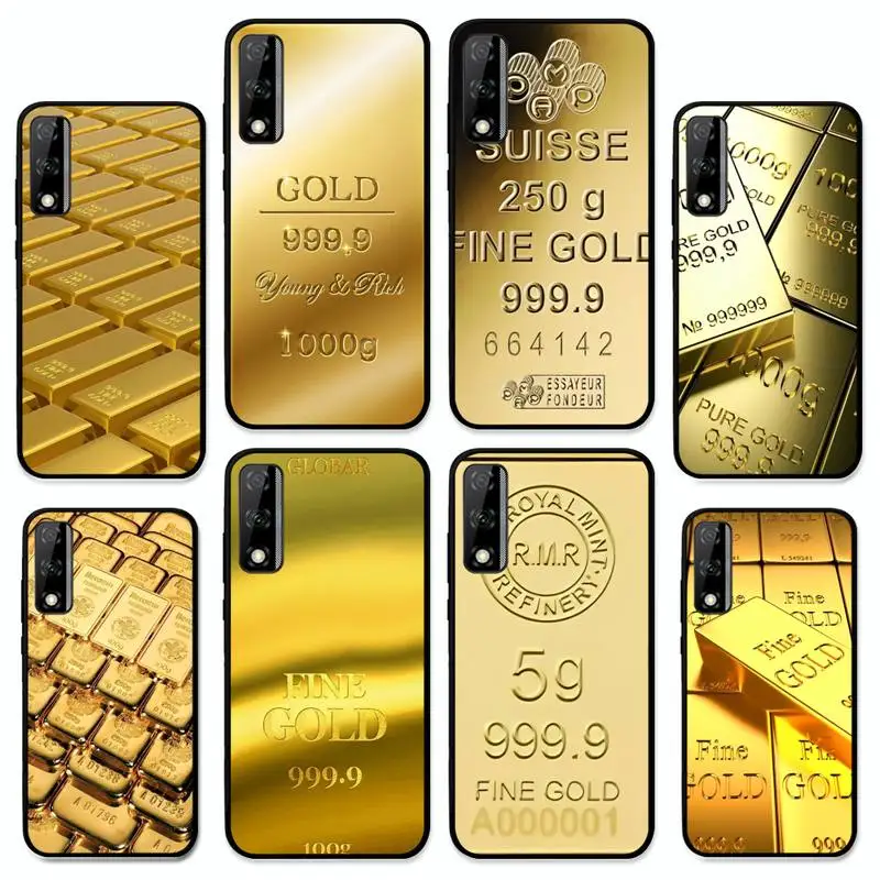 

Switzerland Fine Gold Phone Case for Huawei Y 6 9 7 5 8s prime 2019 2018 enjoy 7 plus