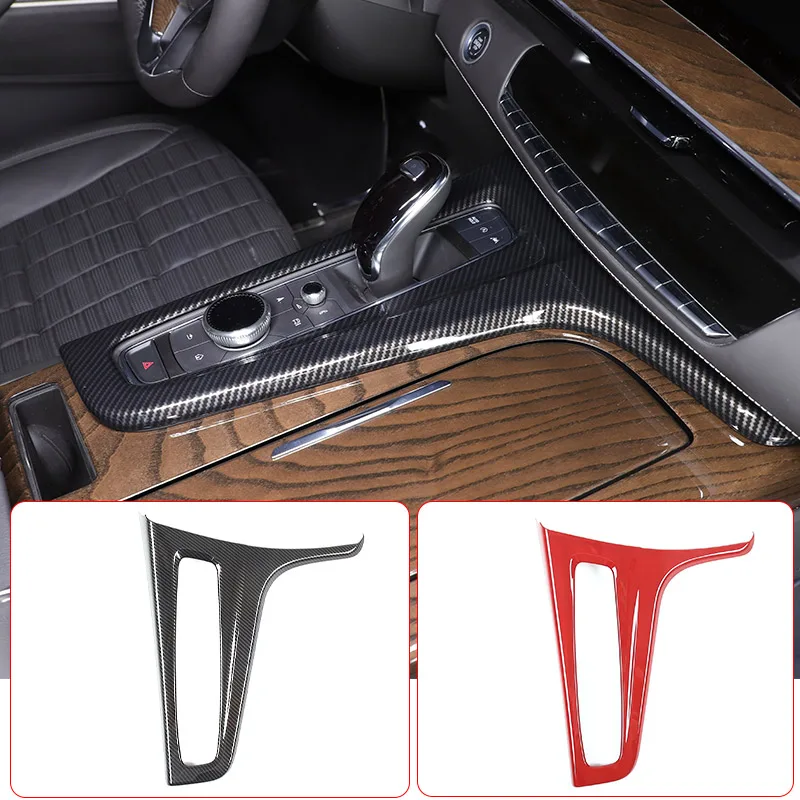 Для Cadillac Escalade 2021-2023 ABS углеродное волокно центральная панель управления рамка