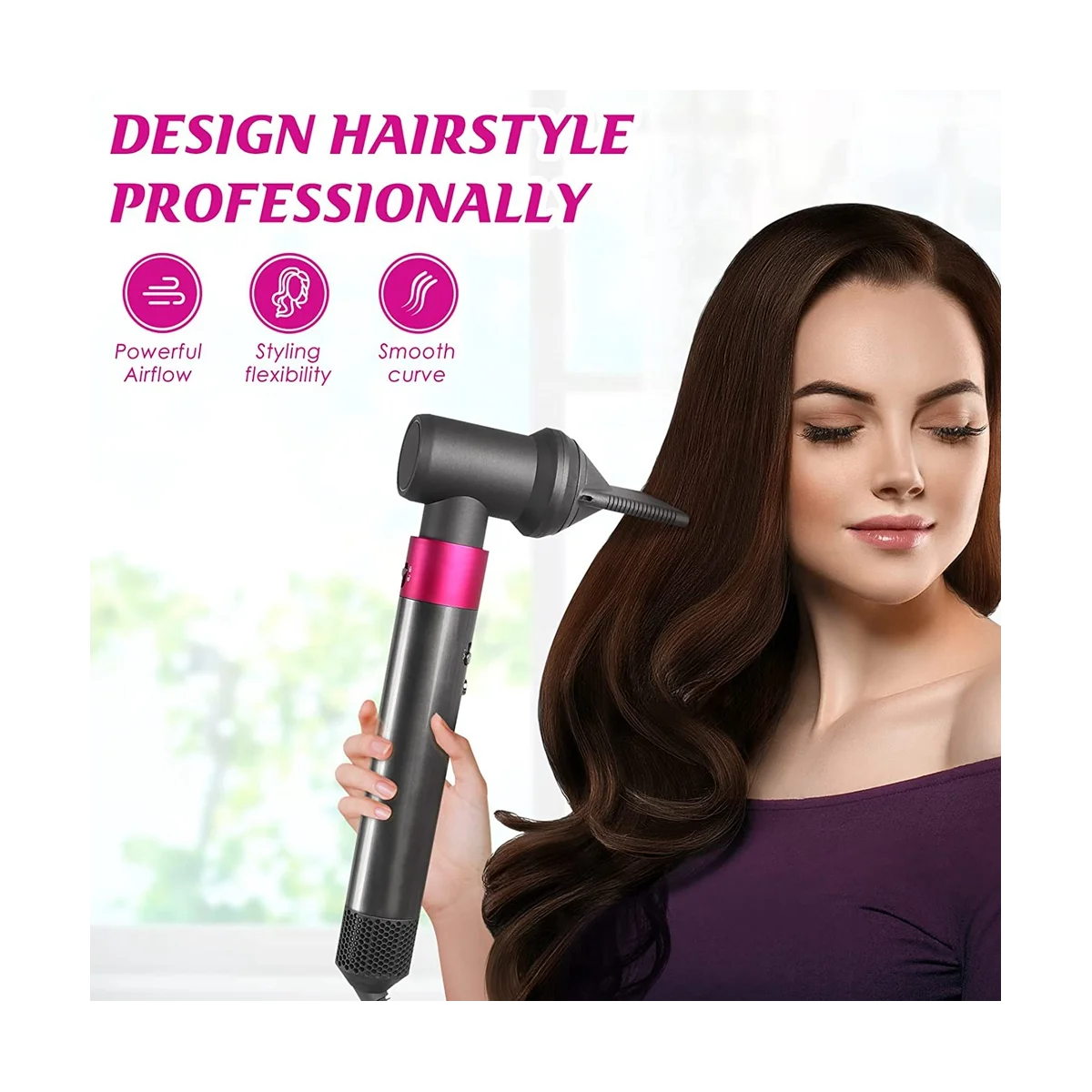 Фото Профессиональный концентратор и комплект адаптеров для Dyson Airwrap Styler, для щипцов для завивки волос, преобразующих в Фен №4
