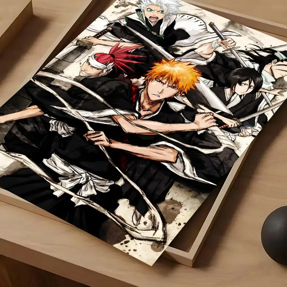 Постер с изображением аниме Bleach, самоклеящаяся художественная водонепроницаемая бумажная наклейка, декор для кофейни, бара, комнаты, стены (art.: 3920db7006340) - 3920db7006340