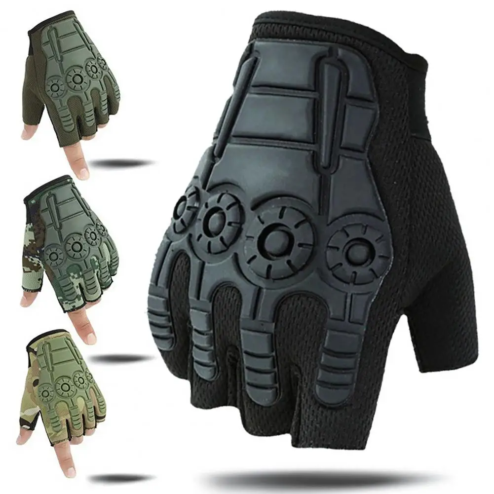 

Тренировочные перчатки, легкие тактические регулируемые яркие перчатки унисекс с открытыми пальцами