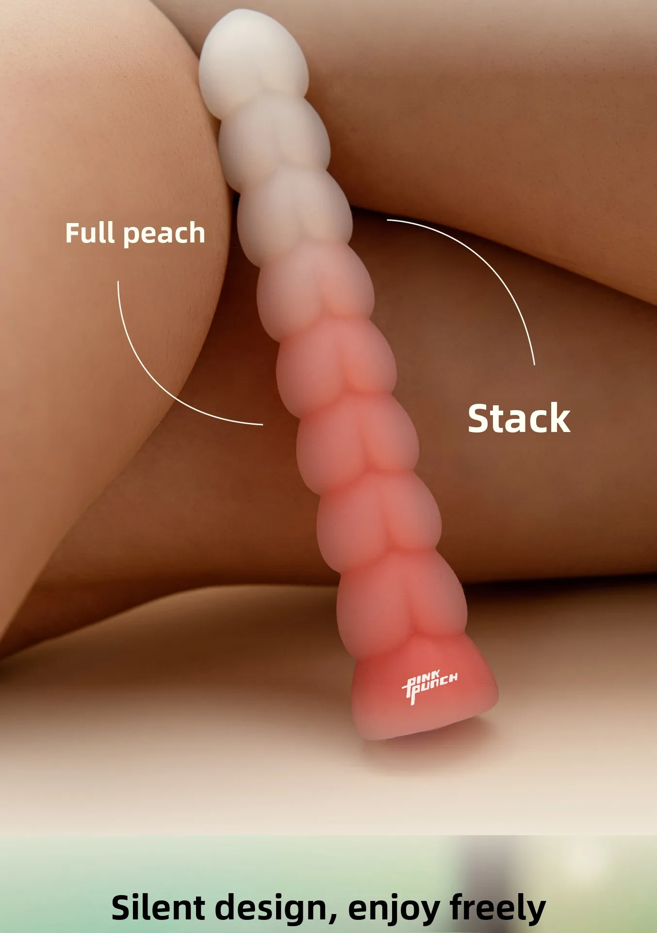 Розовый хит Персик Персиковый пирог Массажный вибратор Мягкий свет Звук