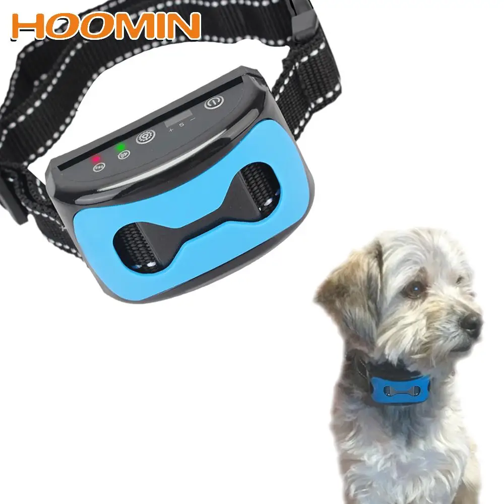 

HOOMIN Ультразвуковой ошейник для дрессировки собак, Стоп лай, вибрация, электрический ошейник для собак, антилай, USB