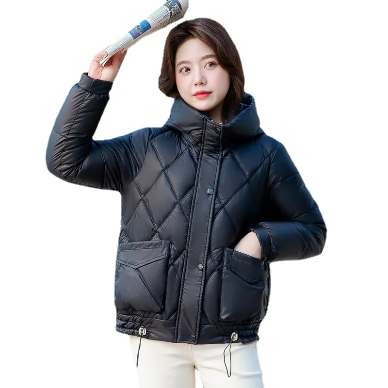 Parkas Women Winter Bright Surface Wash-Free Slim Fit Short Warm down Cotton Jacket Coat Women Winter Coat Women