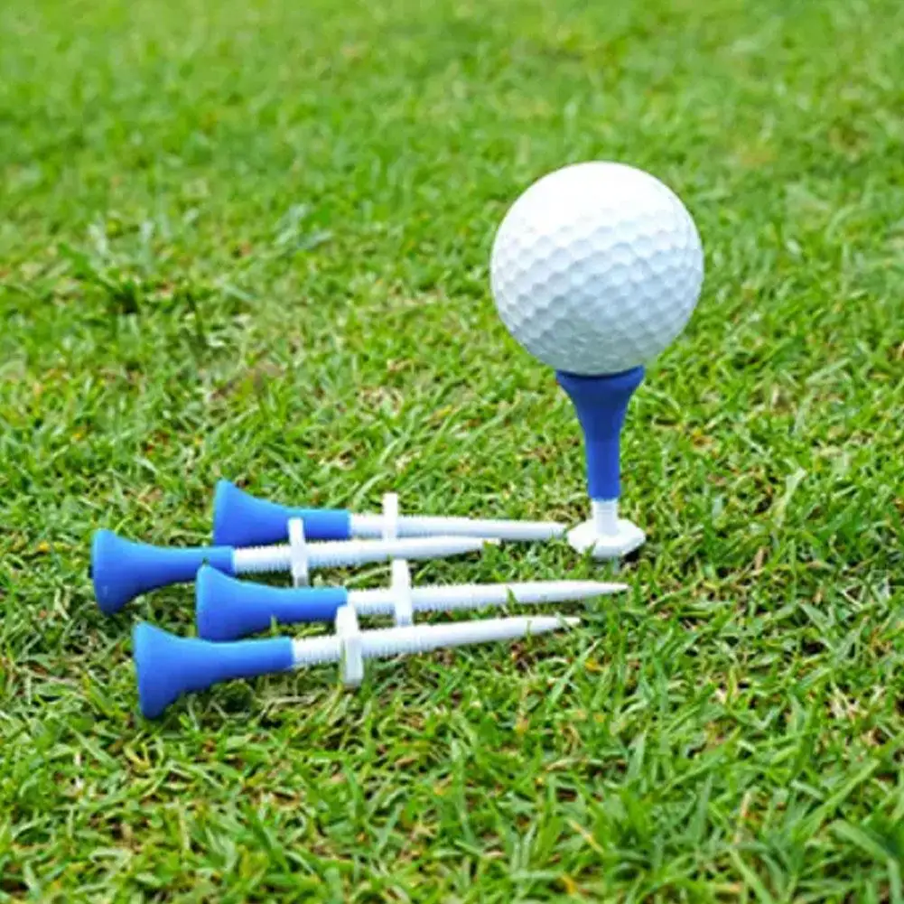 

5pcs/box Ball Tee Stable Training Ball Stand Tees Outdoor Sports Accessories Height Adjustable For Golfer Practice Golf Tees