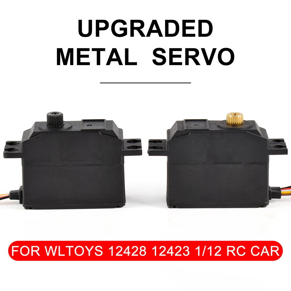 

RC Servo Metal Gear Servo Upgraded Parts for Wltoys 1/12 12428 12423 RC Desert Short Course Car Truck Model
