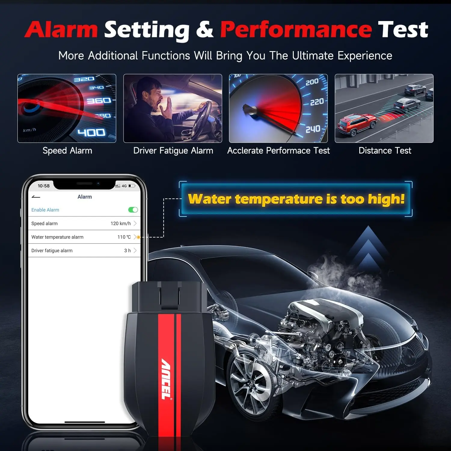 Диагностический сканер ANCEL BD200 OBD2 устройство для чтения кодов и диагностики