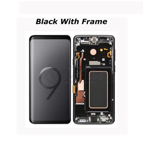 ЖК-дисплей 5,8 дюйма AMOLED для SAMSUNG Galaxy S9 G960u G960, полноэкранная панель, сенсорный экран с дигитайзером сгорания в сборе, запасные части