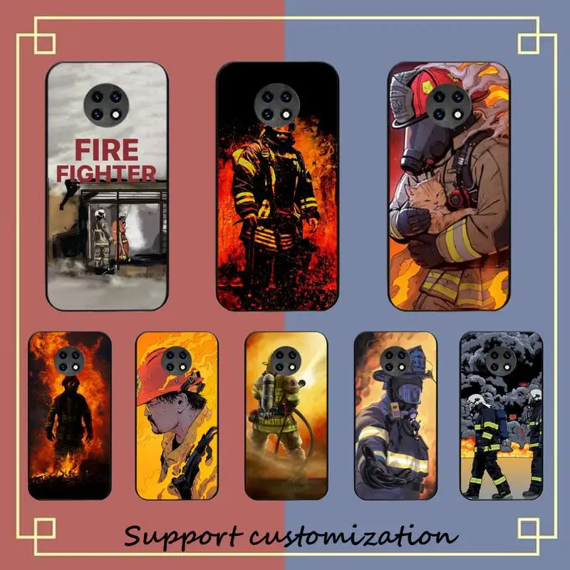 

Firefighter Heroes Fireman Phone Case For Redmi 8 9 10 pocoX3 pro for Samsung Note 10 20 for Huawei Mate 20 30 40 50 lite