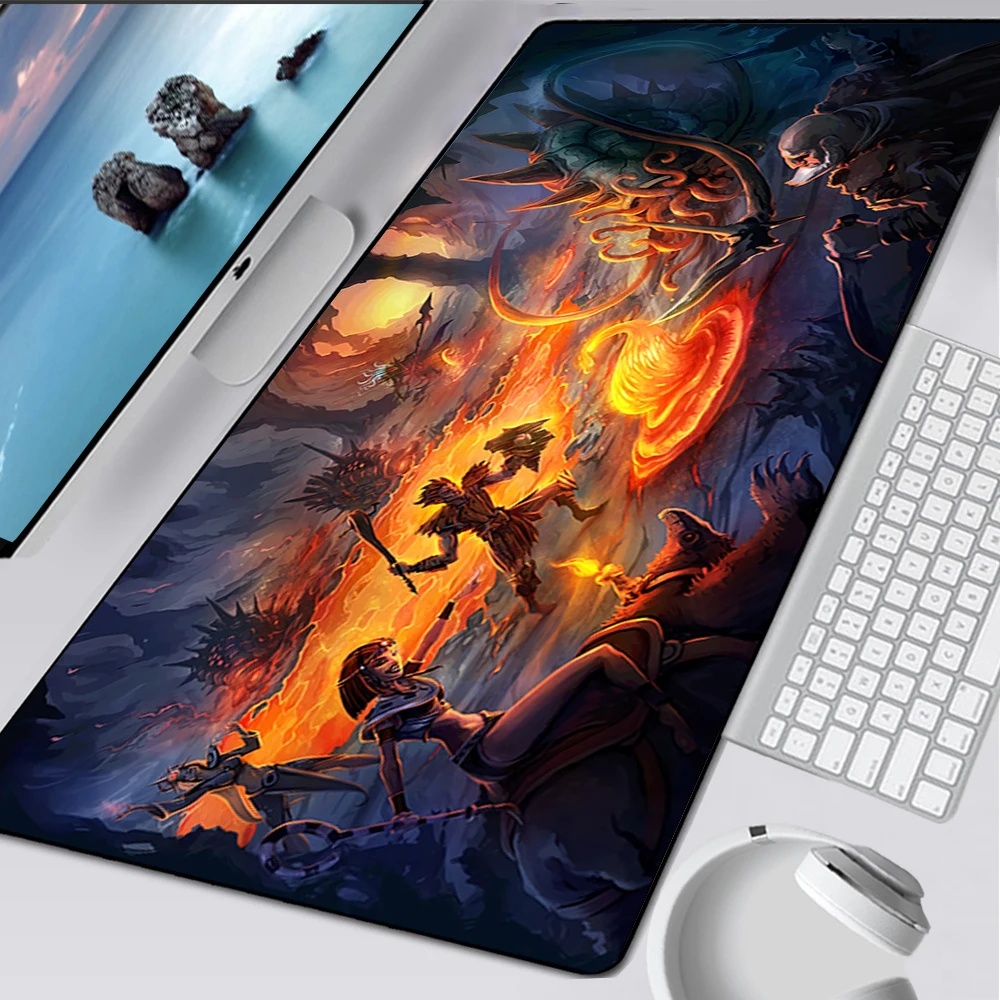 

Большой игровой коврик для мыши Tibia, компьютерный коврик для мыши, компьютерный геймерский коврик для мыши, коврик для ноутбука, силиконовый...