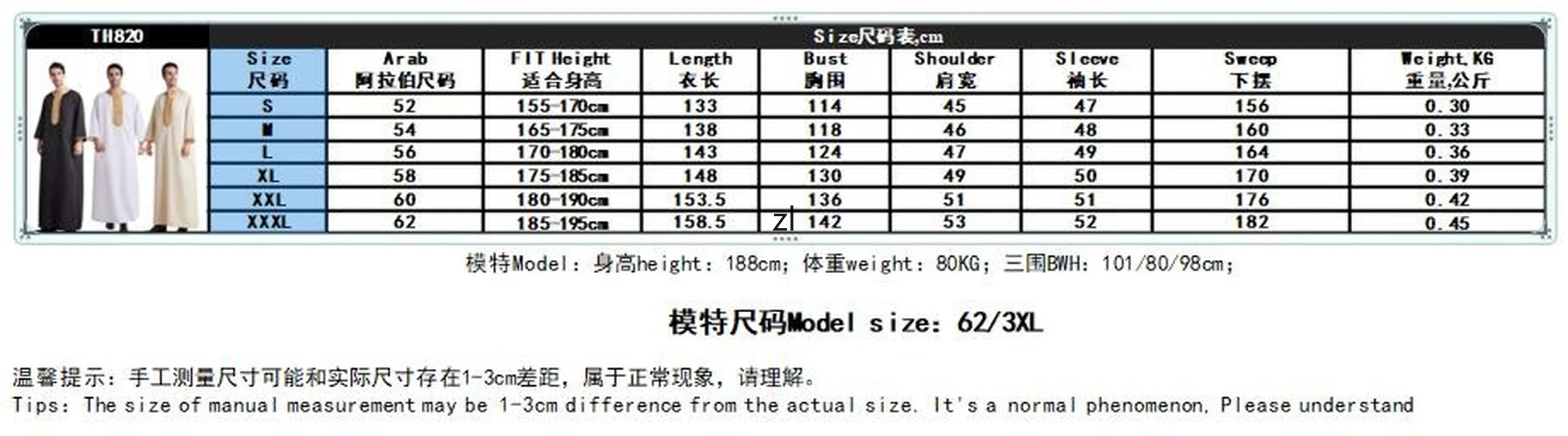 Muslim Abaya for Men Jubba Thobe Middle East Long Robes Kaftan Arab Dubai Adult Shoot sleeve Islamic Clothing