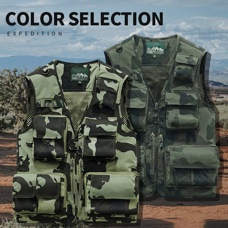 Мужской Камуфляжный кардиган без рукавов размеры до 5XL