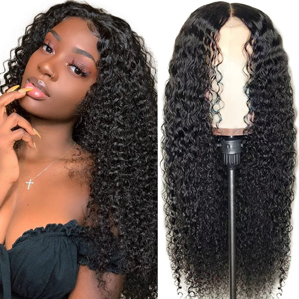 

30 32inch 13x4 Lace Frontal Human Hair Wigs for Black Women Kinky Curly 4x4 Lace Closure Wig Brazilian Remy Human Hair Wigs