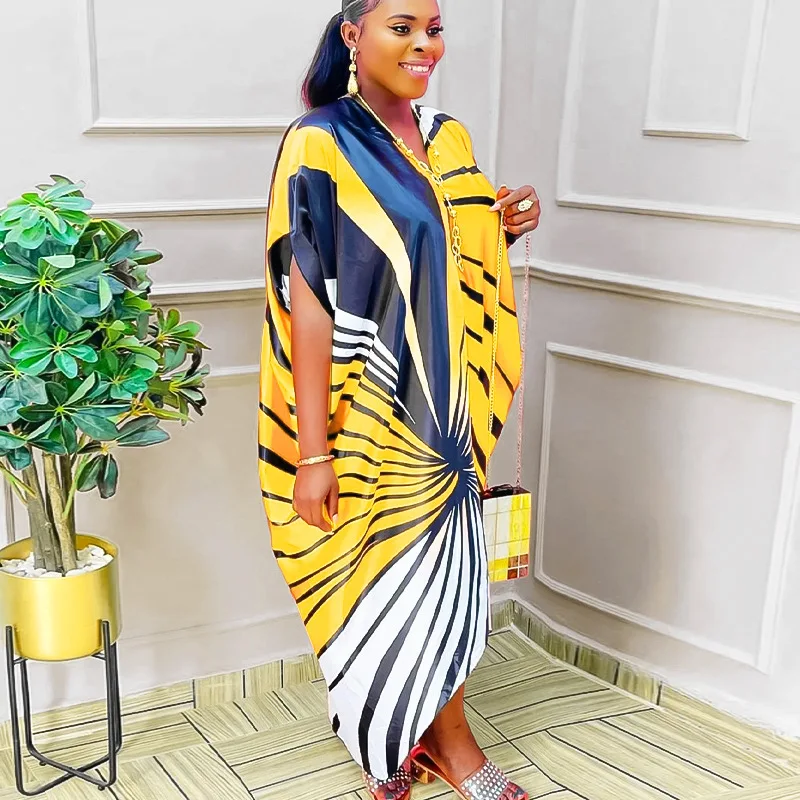 Платье женское с Африканским принтом 2022 |