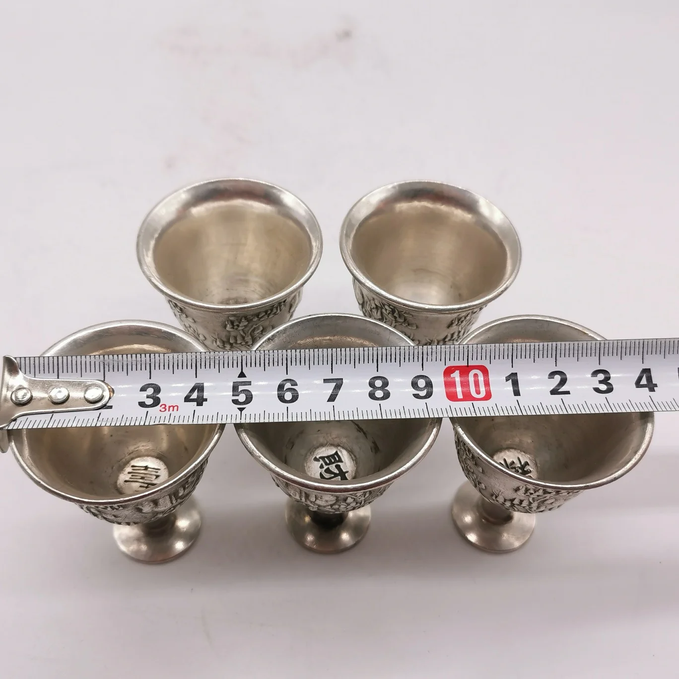 Chinese antiques  ornament elegant Art Treasures Collection value Exquisite gifts for best friends pure copper wine glass