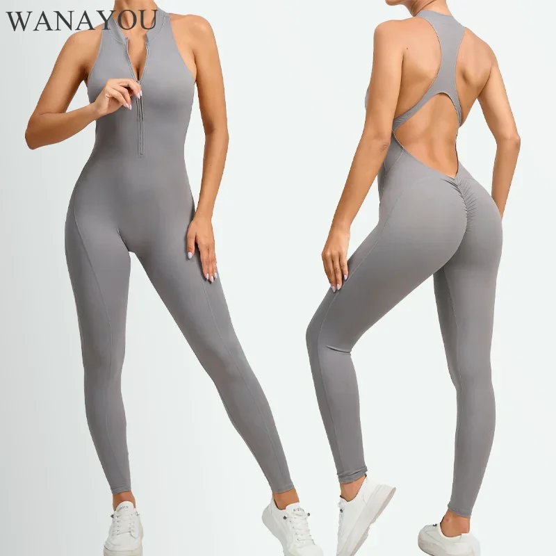 Спортивный костюм WANAYOU для занятий йогой с открытой спиной леггинсами