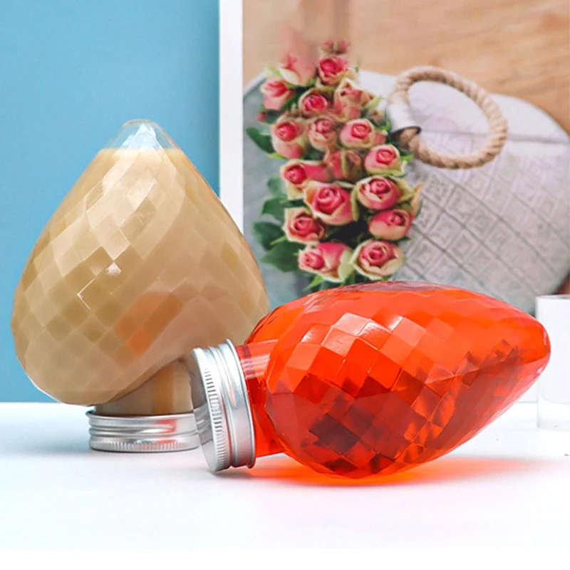 Пластиковые бутылки в форме сердца для напитков 300 мл 10 шт.