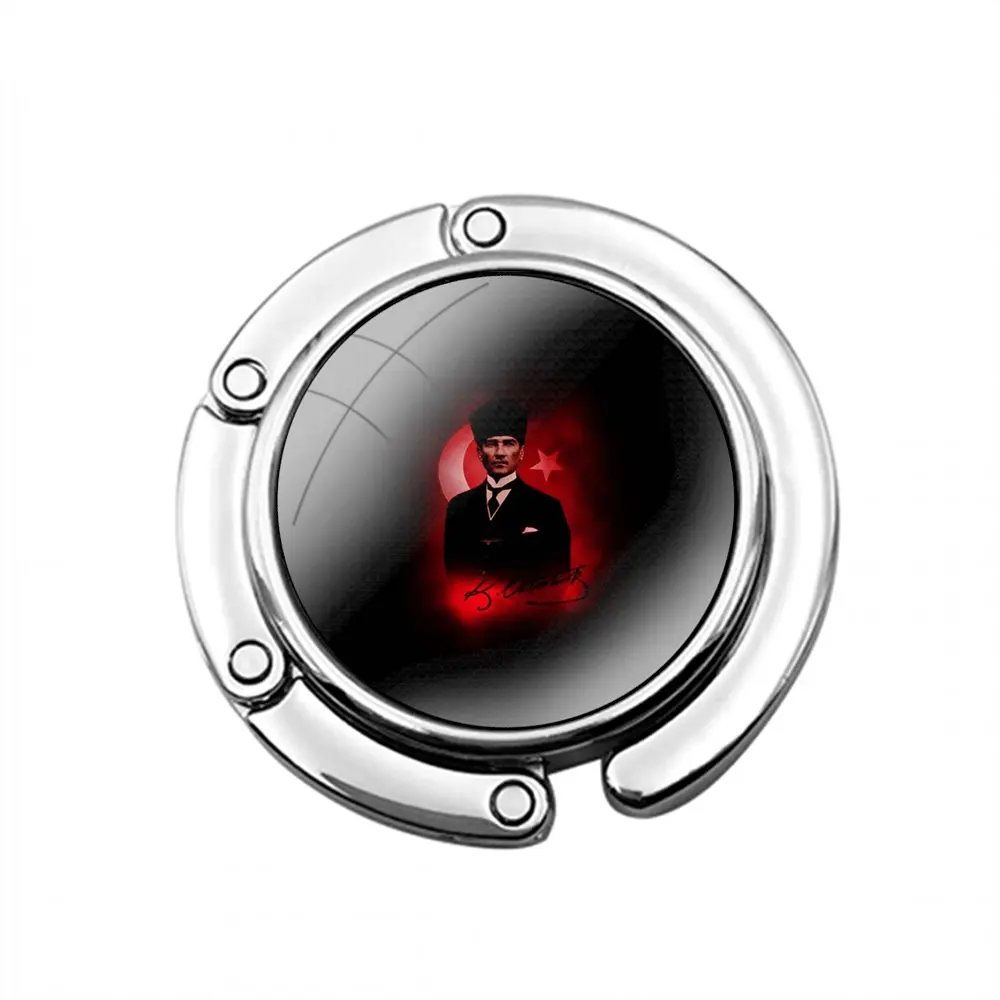 Турецкий Mustafa KemalAtaturk складной крючок для женского стола сумка хранения