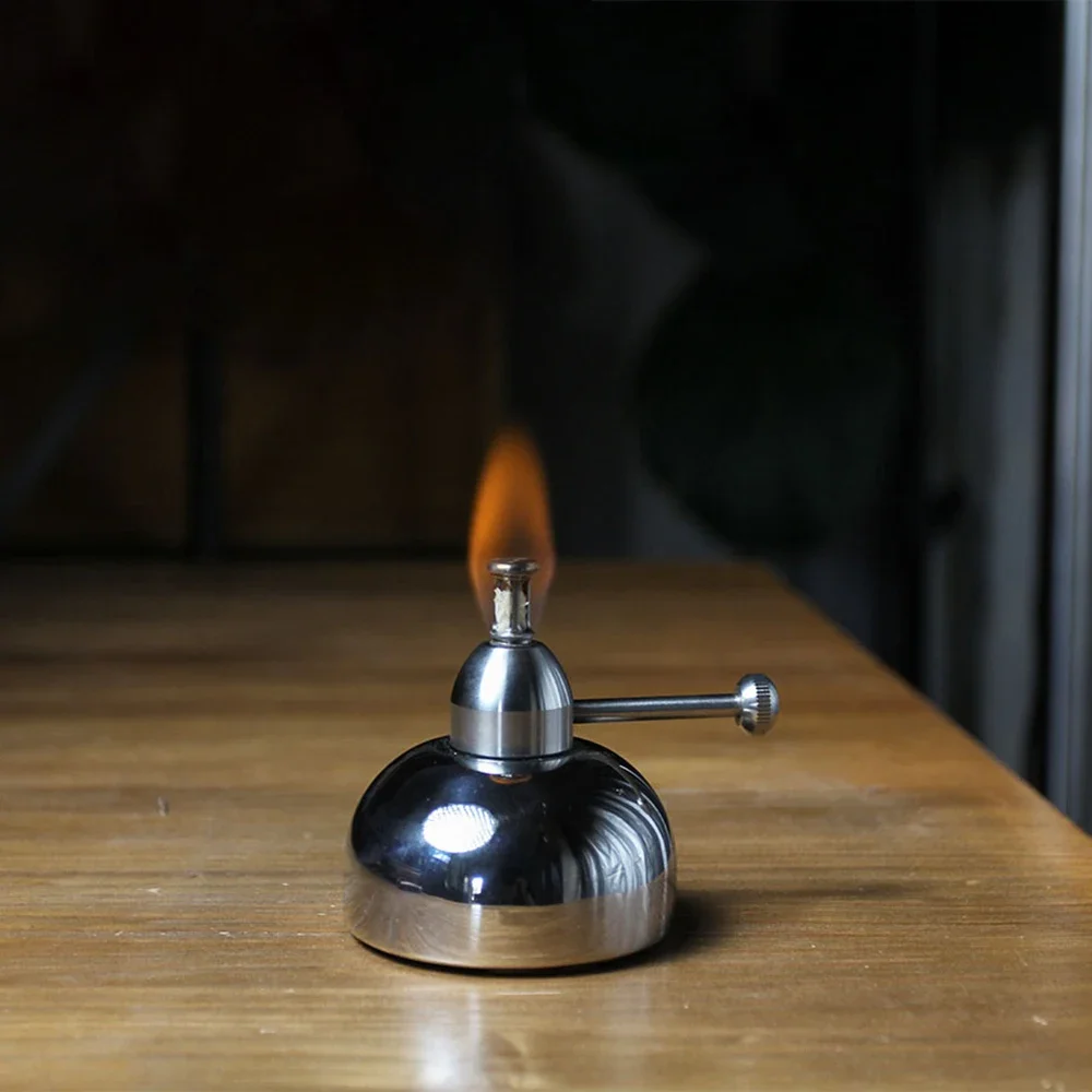 Регулируемая спиртовая лампа из нержавеющей стали 130 мл