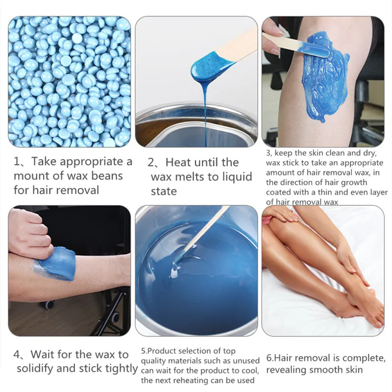 Твердый воск для удаления волос депиляции тела безболезненного ухода за кожей -