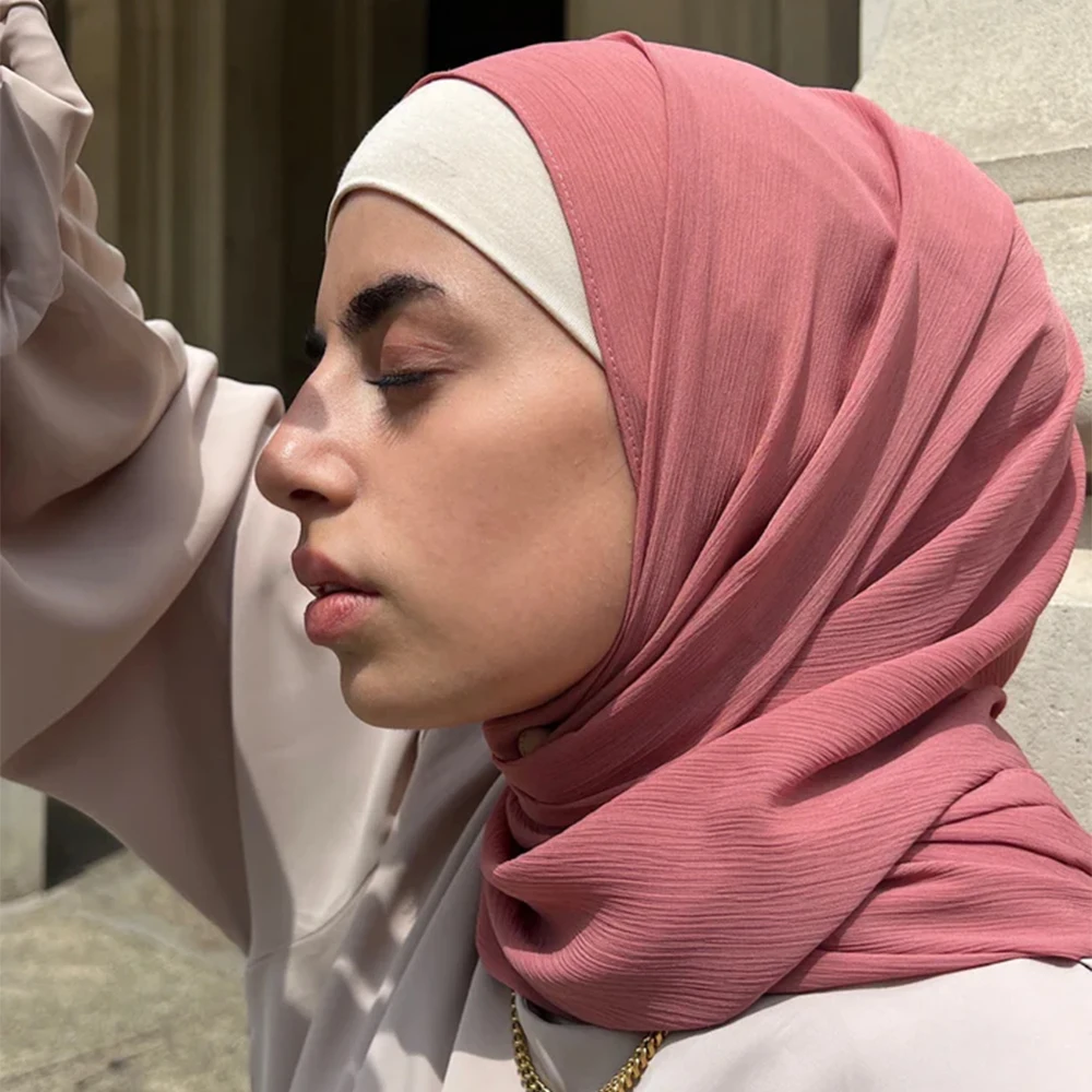 Модный шифоновый хиджаб шарф мусульманский поставщик Платков