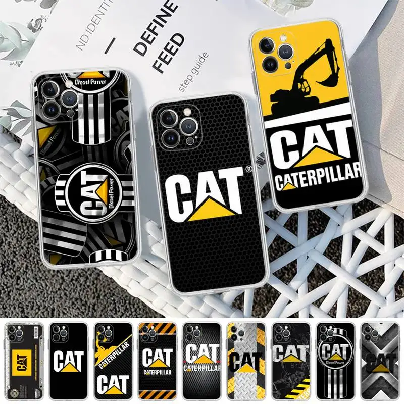 

C-Caterpillar-Cat logo Phone Case For iPhone 14 11 12 13 Mini Pro XS Max 6 7 8 Plus X XR SE 2020 Funda