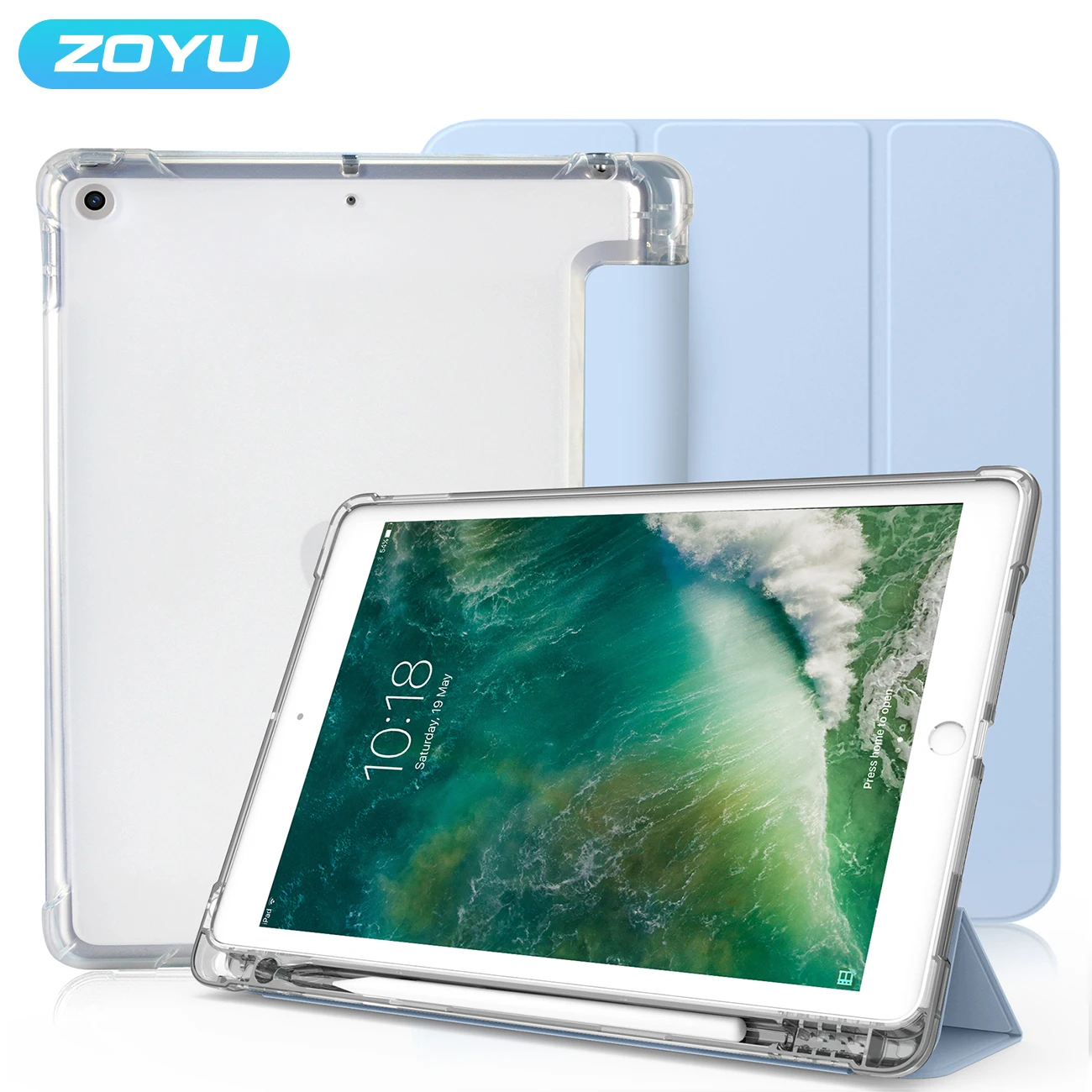 

Чехол для iPad Pro 11 2020-2021, чехол для 2019 2020 10,2 7/8 поколения 9,7 5/6 Мини 56 Air45 10,5 10,9, мягкий чехол из ТПУ, чехол-карандаш